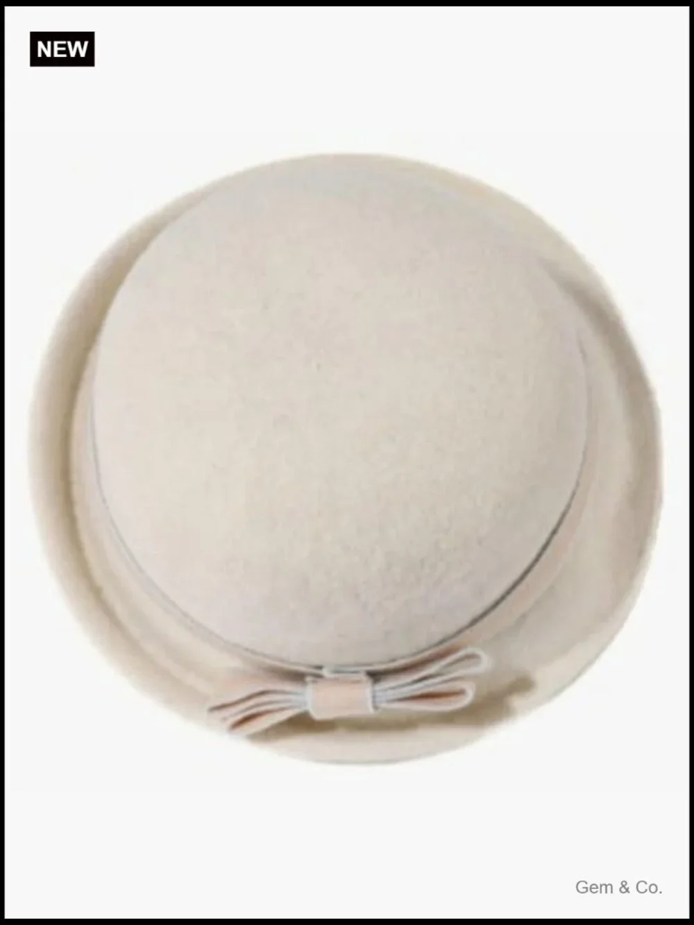 Vintage Felt Cloche Hat Winter Fall Solid Fedora Bucket Cap Elegant Bowler